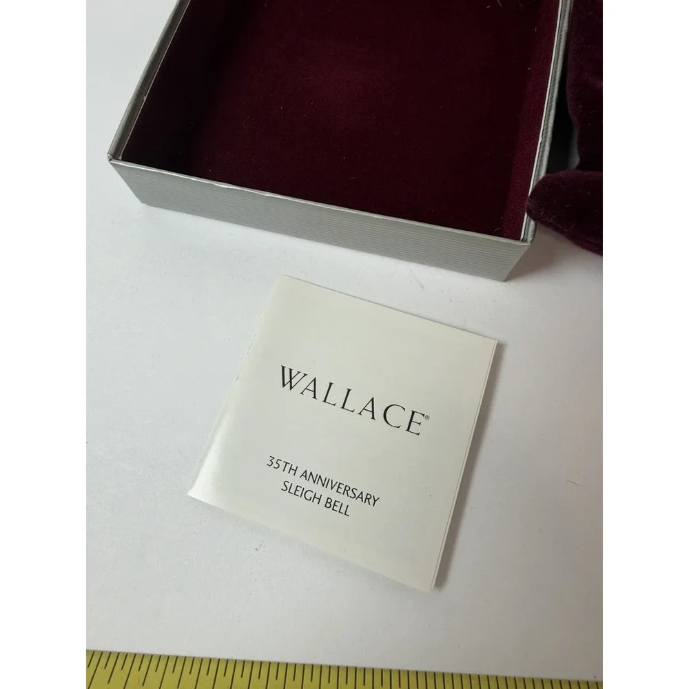 Vintage Wallace Silversmiths 2005 Annual Sleigh Bell Christmas Ornament